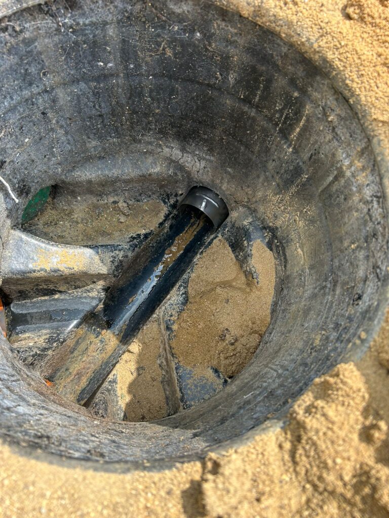 Rat blocker fitted to drain in Cambridge